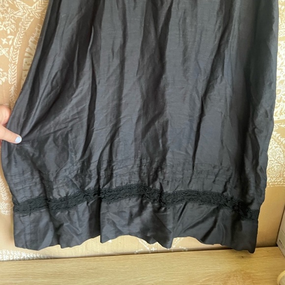 Y2K Johnny Was Pete & Greta Black Midi Dress silk M - Picture 3 of 7